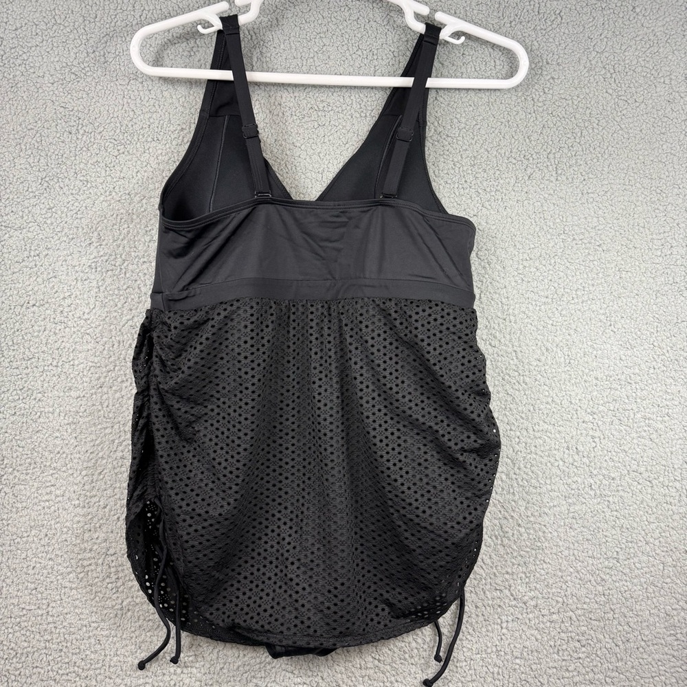 Cacique Black Women's One Piece Swimsuit - Picture 6 of 16